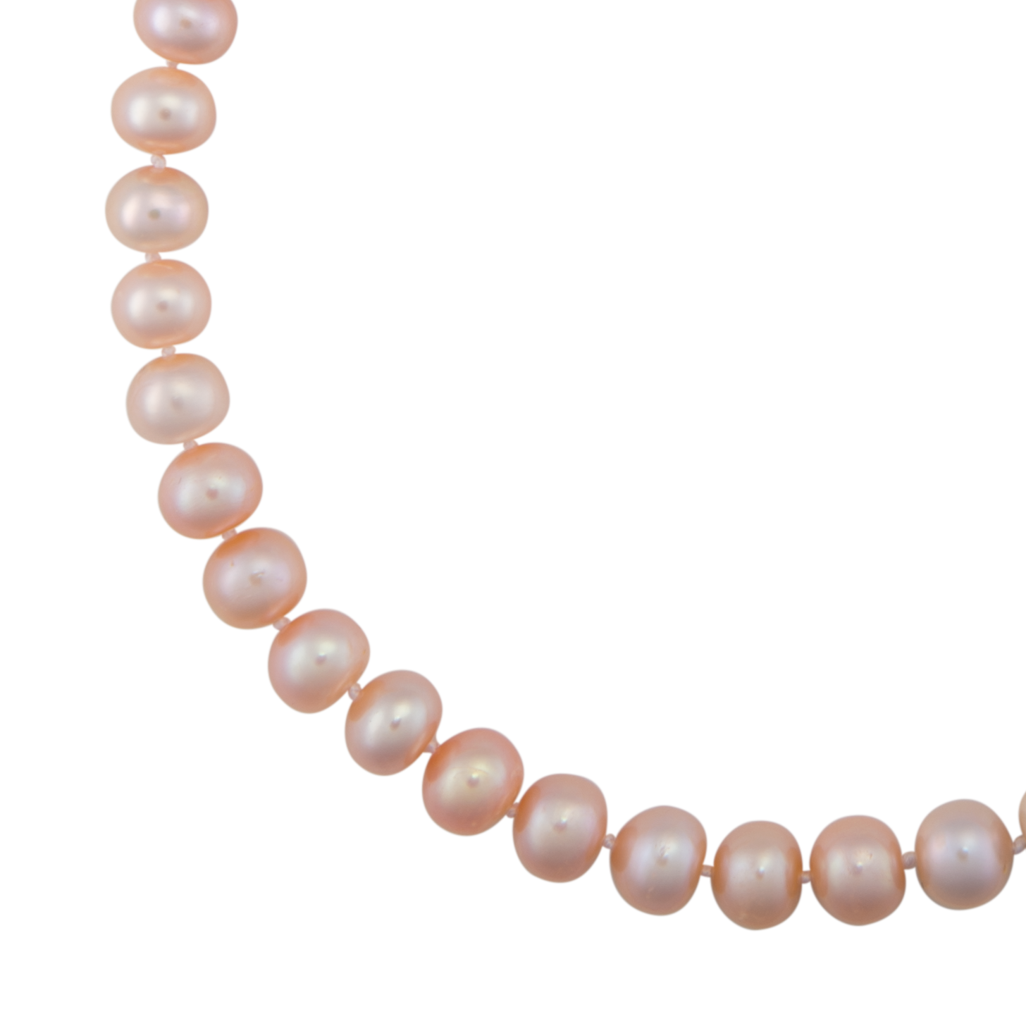 A+ Freshwater Pearl Strand Necklace | 18" Hand-Knotted | KlassyKlothes