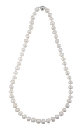 A+ Freshwater Pearl Strand Necklace | 18" Hand-Knotted | KlassyKlothes