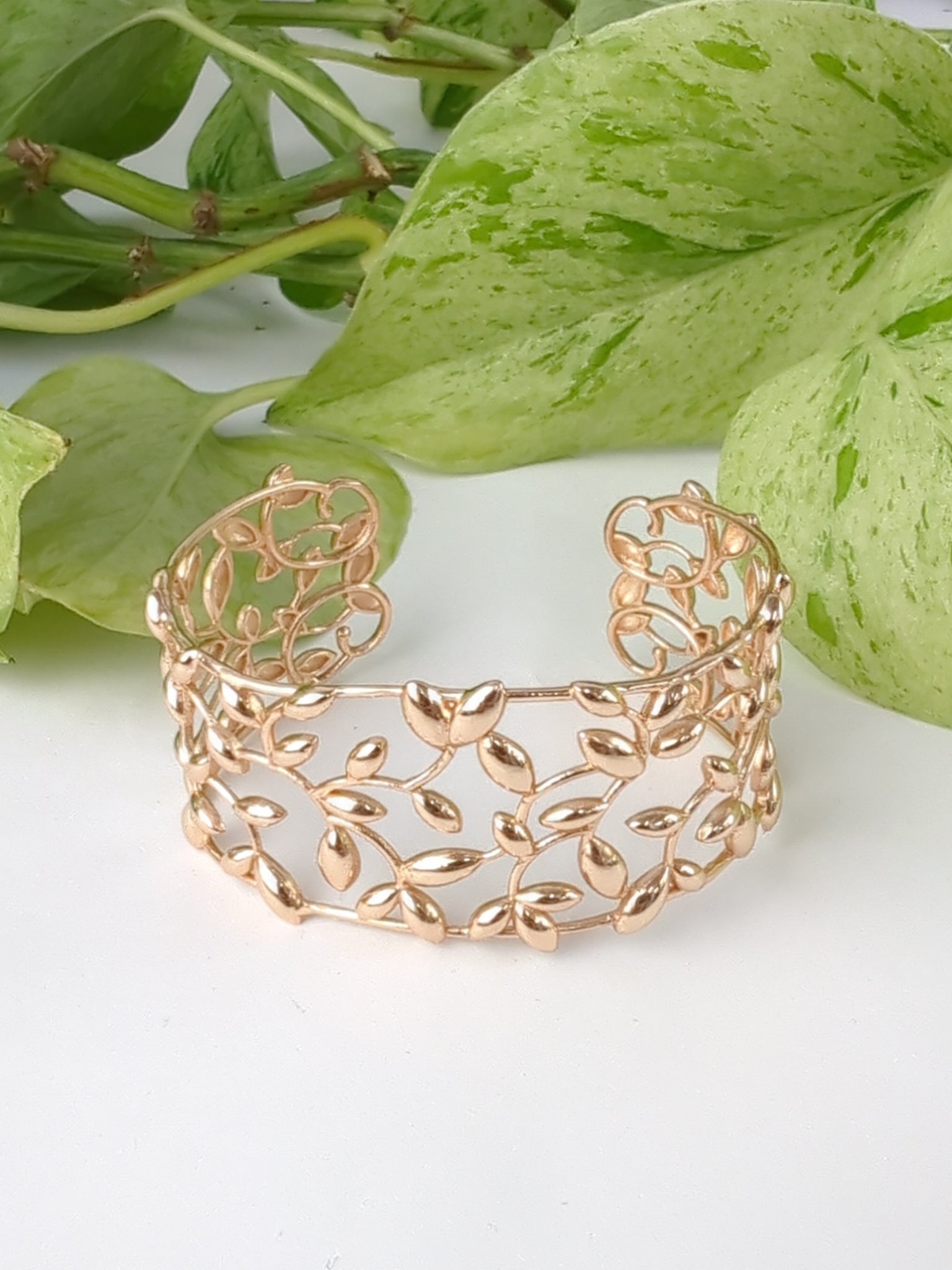 Olive Leaf Cuff Bracelet
